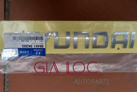 LOGO CHỮ NỔI HYUNDAI XE HYUNDAI I30, SANTAFE, TUCSON 864515K000- phụ tùng ô tô Gia Lộc
