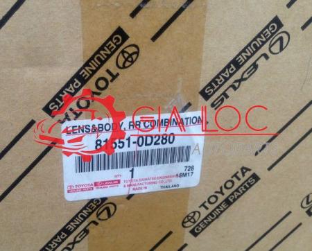 ĐÈN HẬU PHẢI TOYOTA YARIS 2007-2014- Gia Lộc Autoparts