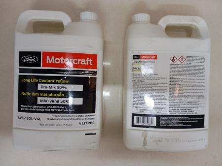 NƯỚC LÀM MÁT FORD MOTORCRAFT - LONG LIFE COOLANT YELLOW - NƯỚC LÀM MÁT PHA SẴN MÀU VÀNG AVC-13DL-V4L